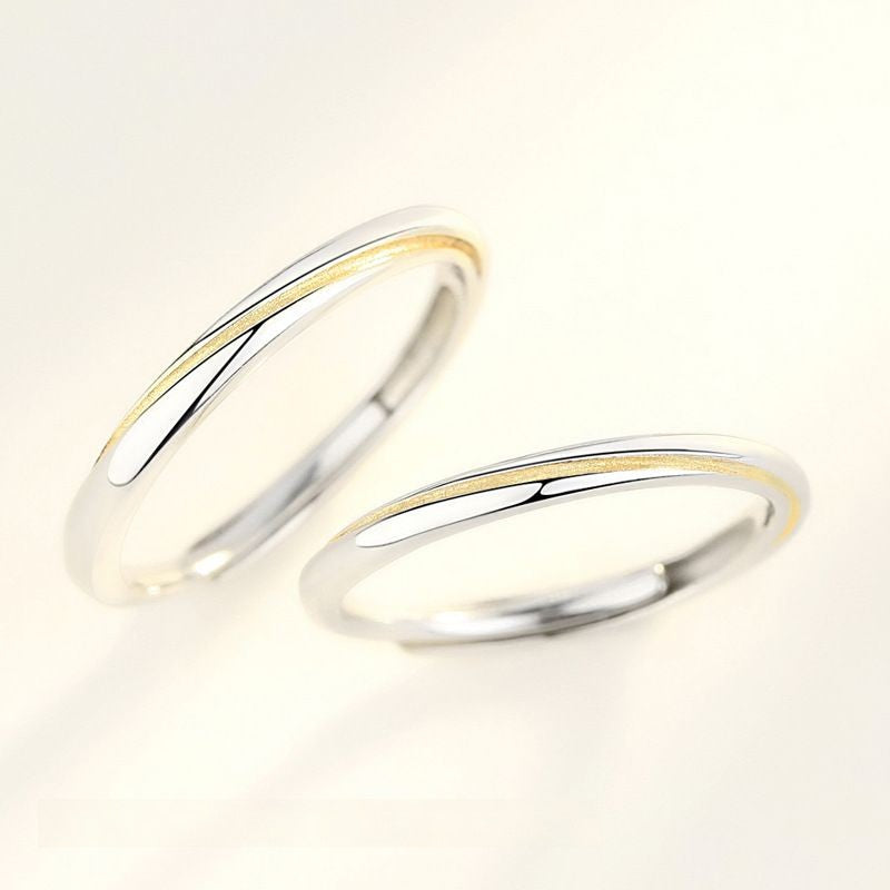 ペアリング ゴールドライン 細め S925製【NSPR141】