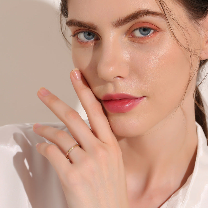 ペアリング ゴールドライン 細め S925製【NSPR141】