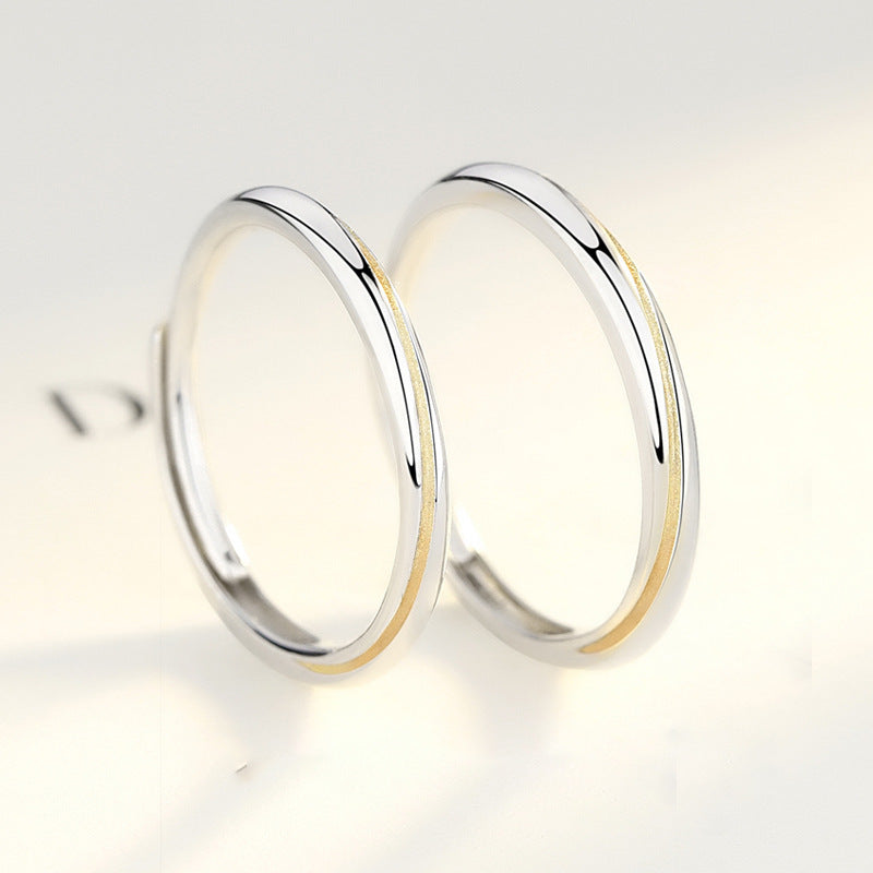 ペアリング ゴールドライン 細め S925製【NSPR141】