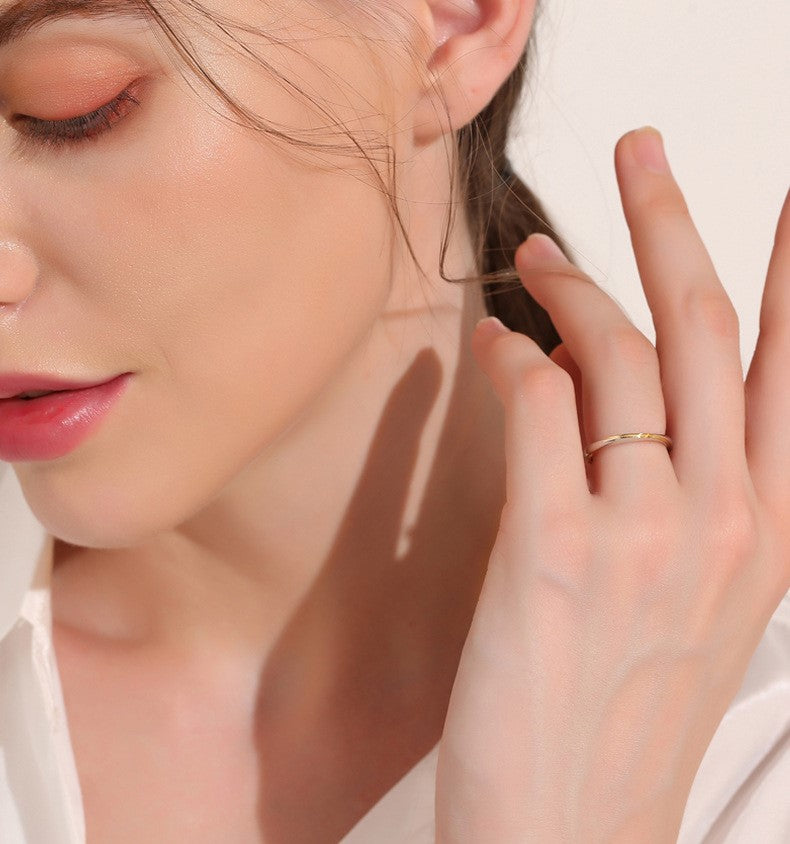 ペアリング ゴールドライン 細め S925製【NSPR141】