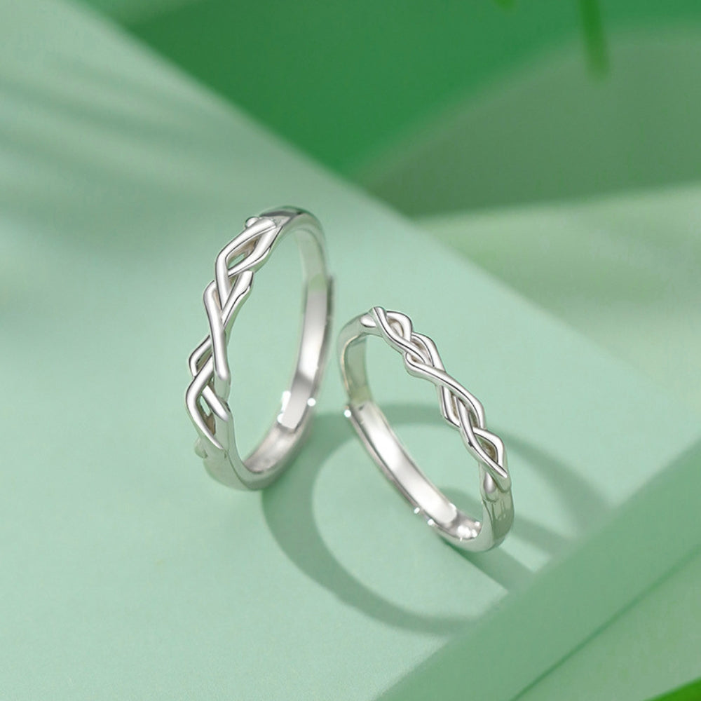 ペアリング 絡み合うツタ S925製【NSPR158】