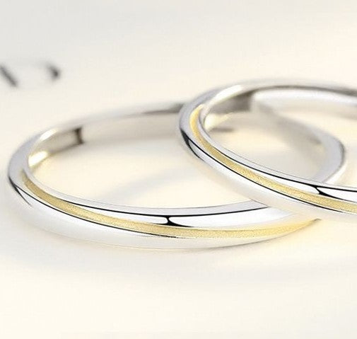 ペアリング ゴールドライン 細め S925製【NSPR141】