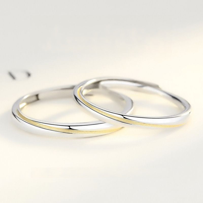 ペアリング ゴールドライン 細め S925製【NSPR141】