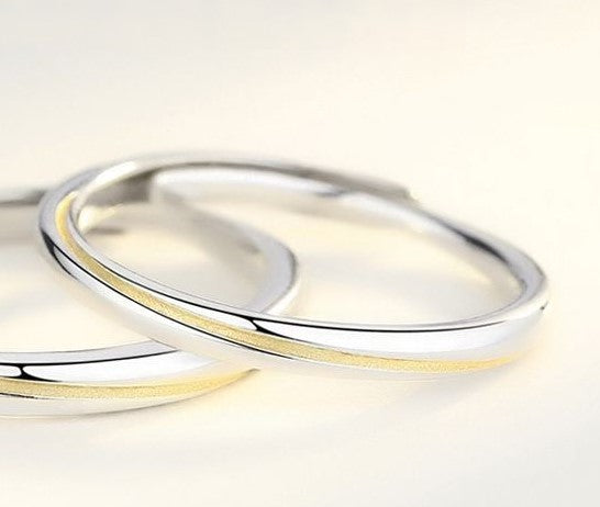 ペアリング ゴールドライン 細め S925製【NSPR141】