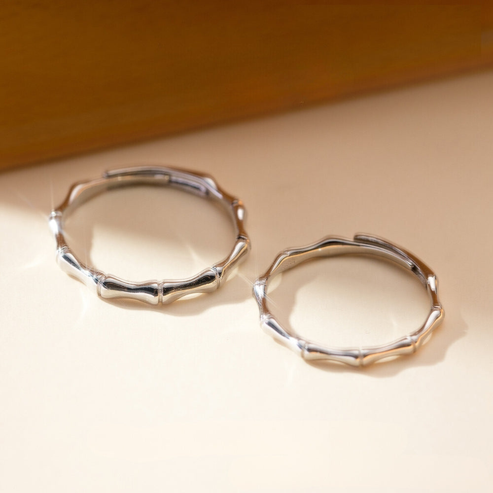 ペアリング 竹 S925製【NSPR187】