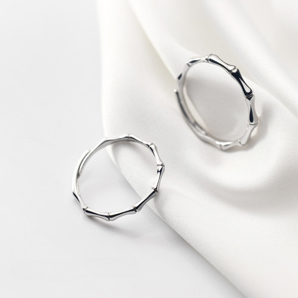 ペアリング 竹 S925製【NSPR187】