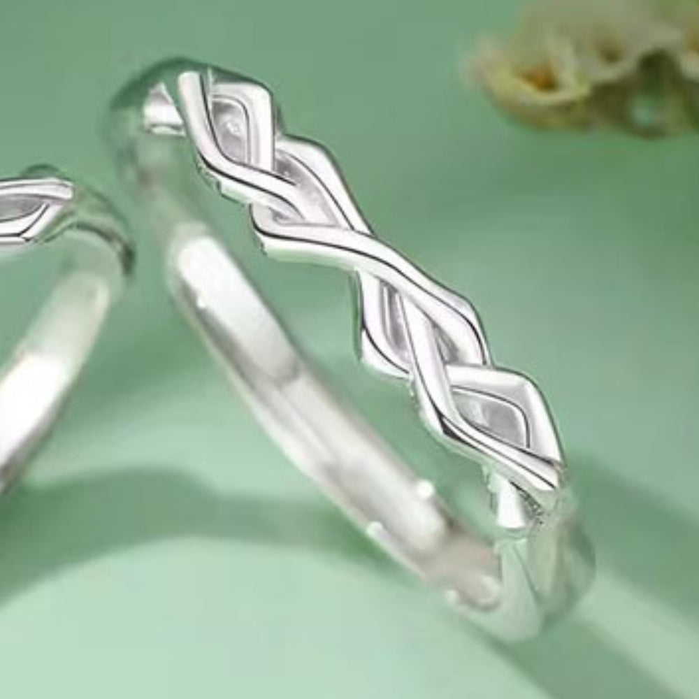 ペアリング 絡み合うツタ S925製【NSPR158】