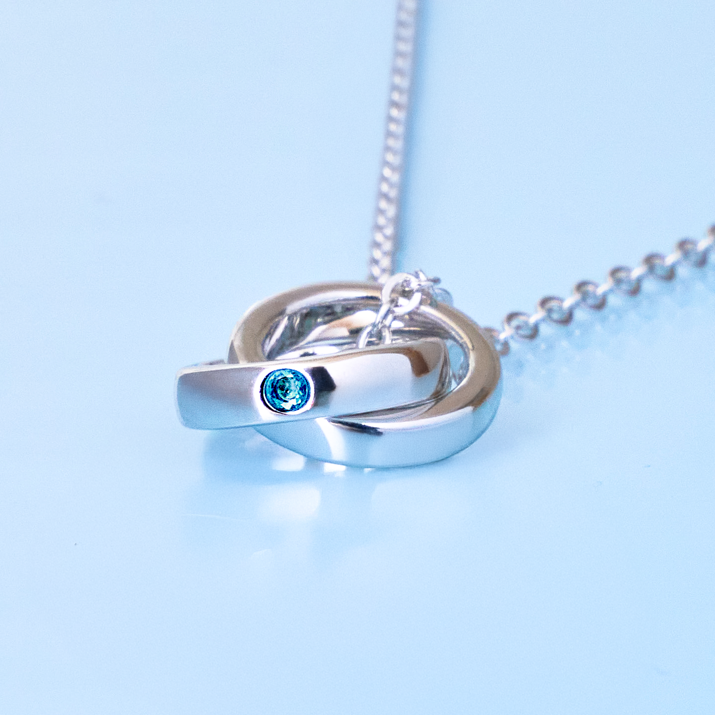 《組み合わせ自由》誕生月カラーペアネックレス S925製【NOBPN1】