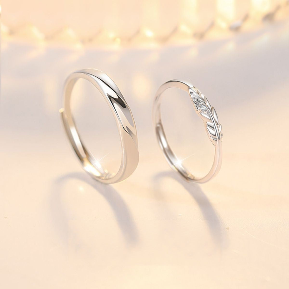 ペアリング 羽 S925製【NSPR119】