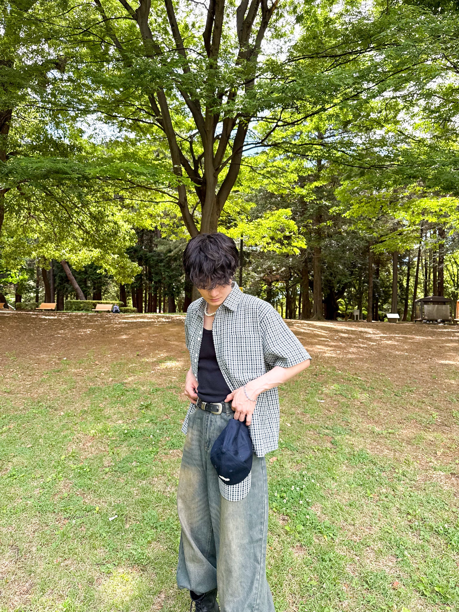 Back Heart Check Shirt【MS26CK01】