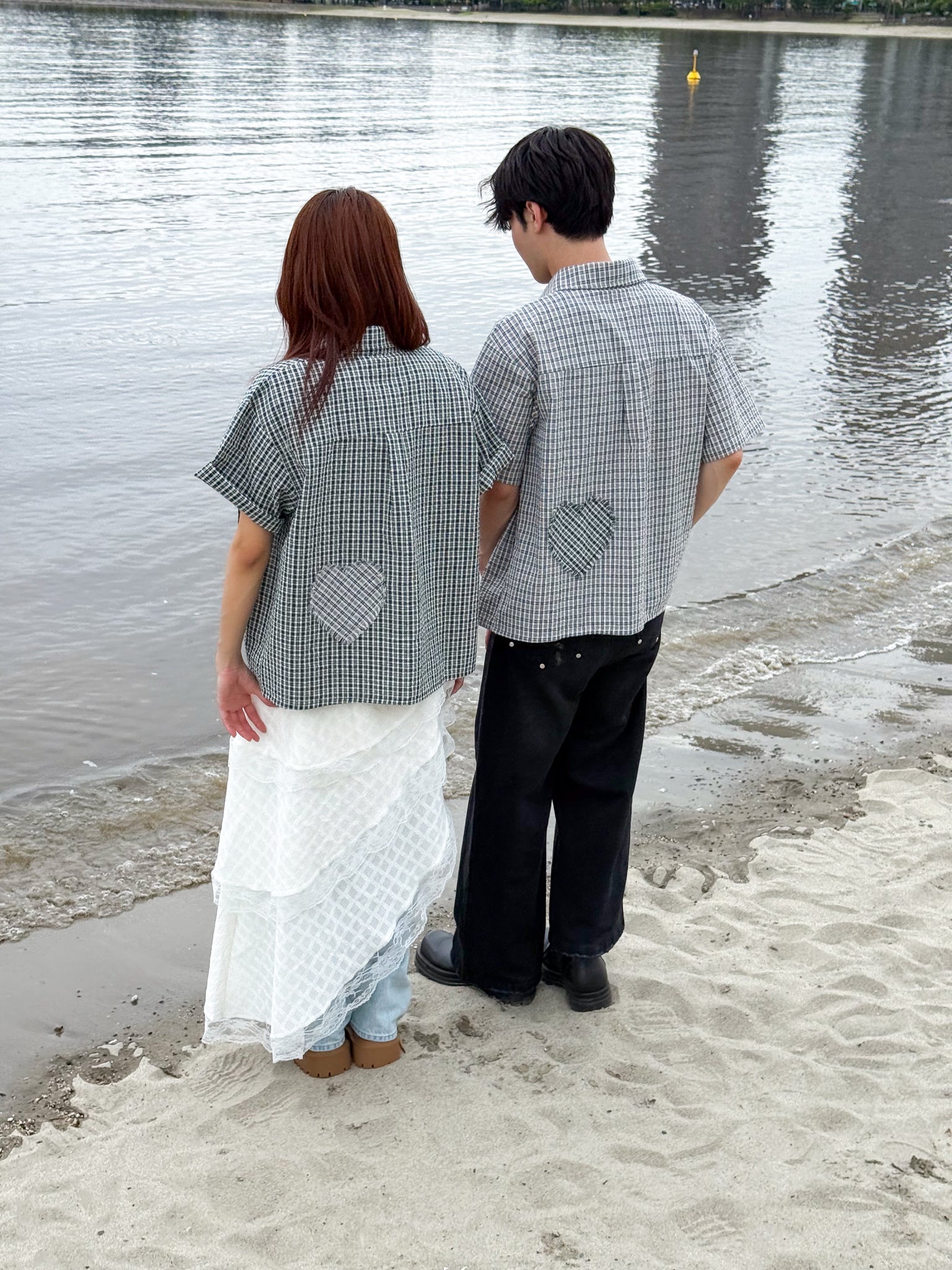 Back Heart Check Shirt【MS26CK01】