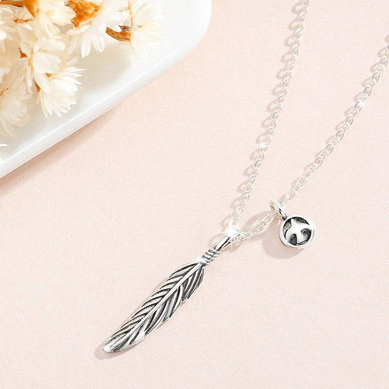 ペアネックレス 羽 S925製【NSPN31】