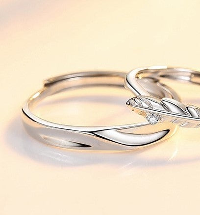 ペアリング 羽 S925製【NSPR119】