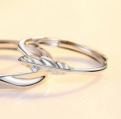 ペアリング 羽 S925製【NSPR119】