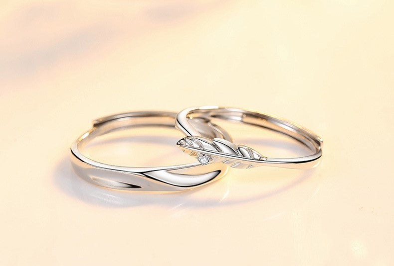 ペアリング 羽 S925製【NSPR119】