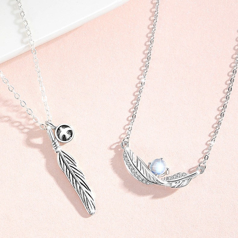 ペアネックレス 羽 S925製【NSPN31】