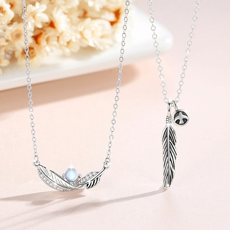 ペアネックレス 羽 S925製【NSPN31】