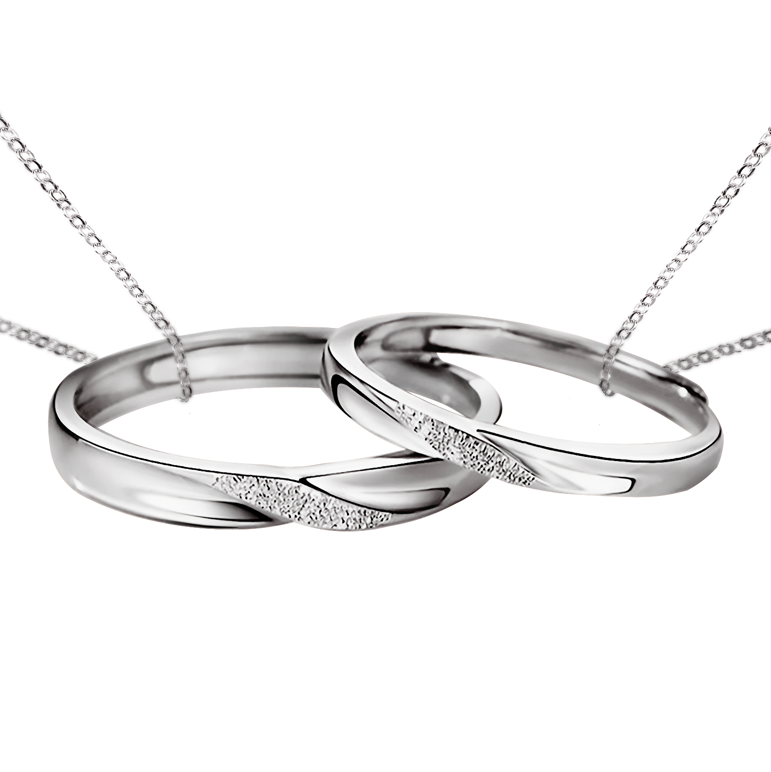 ペアリング メビウスデザイン スターダスト加工 S925製【NSPR71】