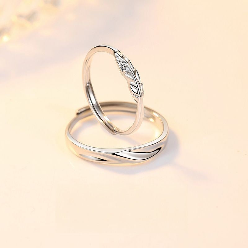 ペアリング 羽 S925製【NSPR119】