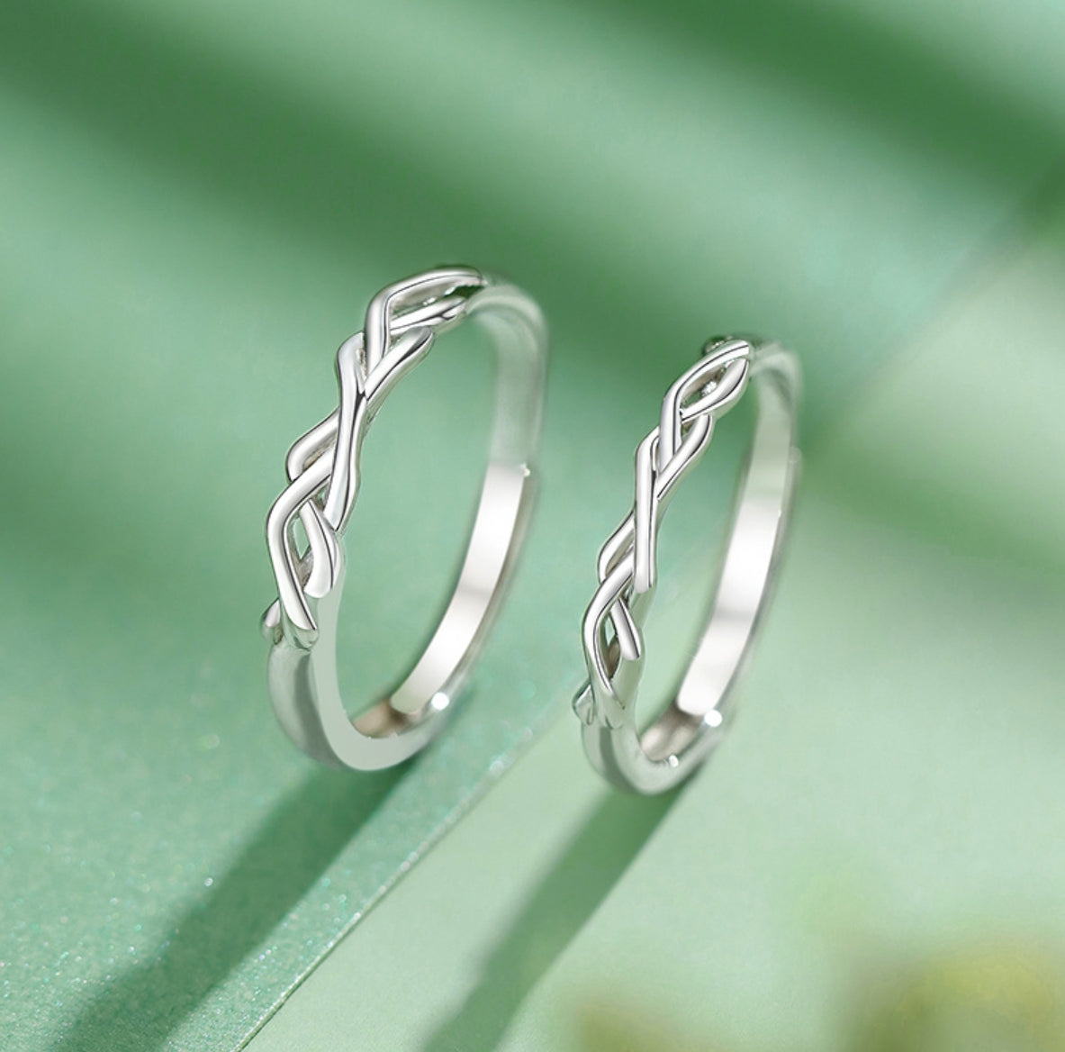 ペアリング 絡み合うツタ S925製【NSPR158】