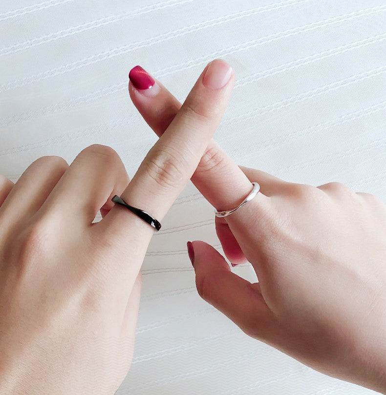 ペアリング 色の変化を楽しめる メビウスリング S925製【NSPR23】 指輪 Nicoiro Official Store ペアルック.