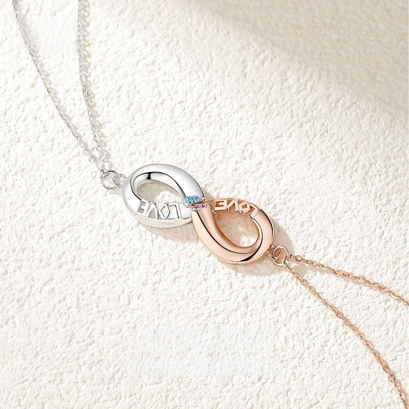 ペアネックレス LOVE S925製【NSPN25】 ネックレス Nicoiro Official Store ペアルック.