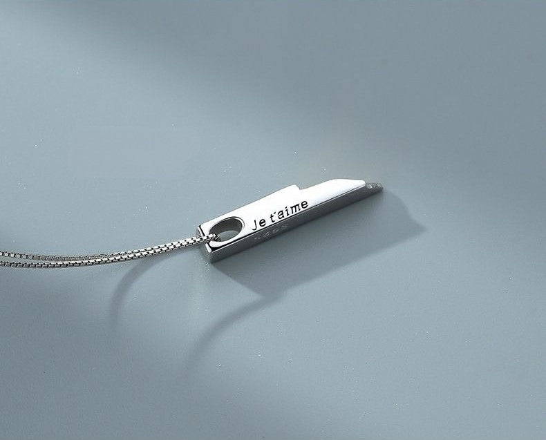 ペアネックレス スティック S925製【NSPN12】 ネックレス Nicoiro Official Store ペアルック.