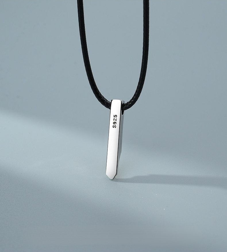 ペアネックレス スティック S925製【NSPN12】 ネックレス Nicoiro Official Store ペアルック.