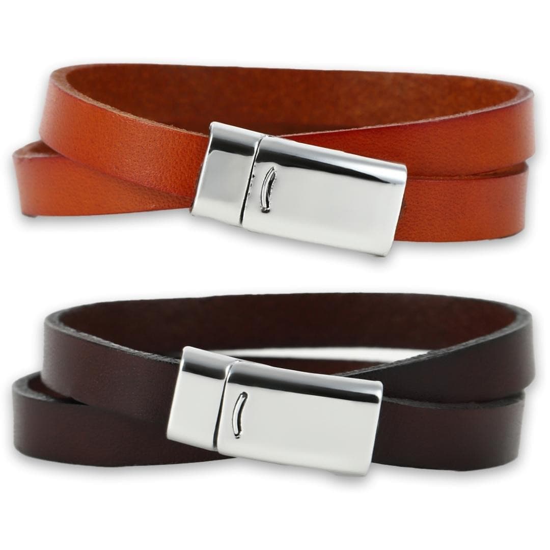 ペアブレスレット 圧倒的コスパ 本革【NOPB1】 ブレスレット Nicoiro Official Store ペアルック.