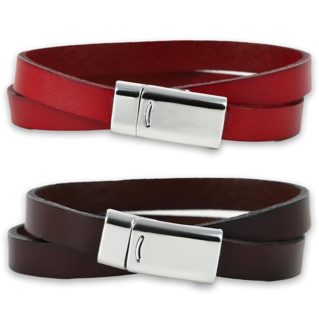 ペアブレスレット 圧倒的コスパ 本革【NOPB1】 ブレスレット Nicoiro Official Store ペアルック.