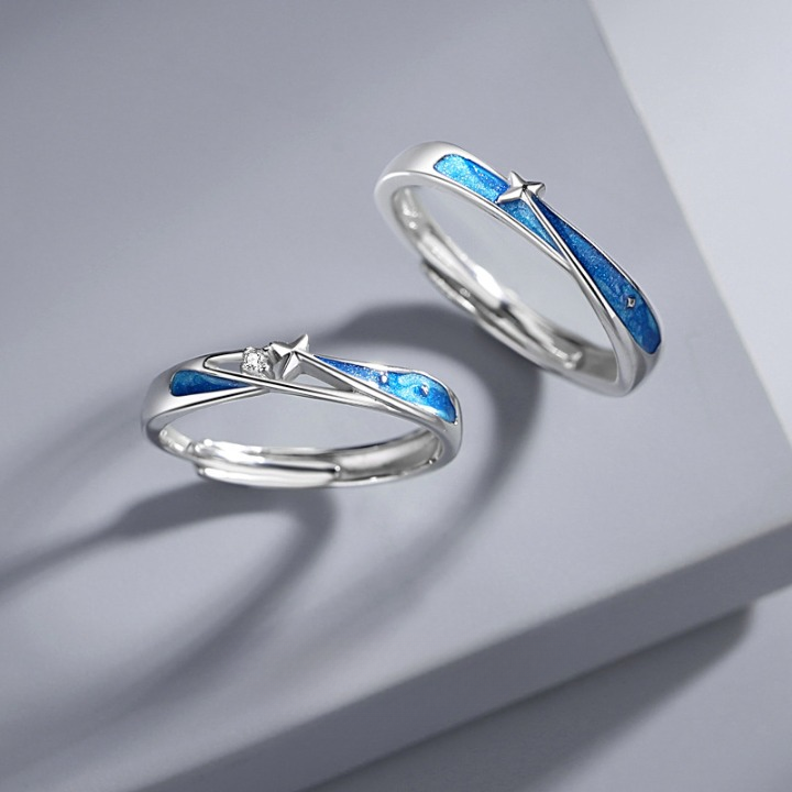 ペアリング 流れ星 S925製【NSPR58】 指輪 Nicoiro Official Store ペアルック.