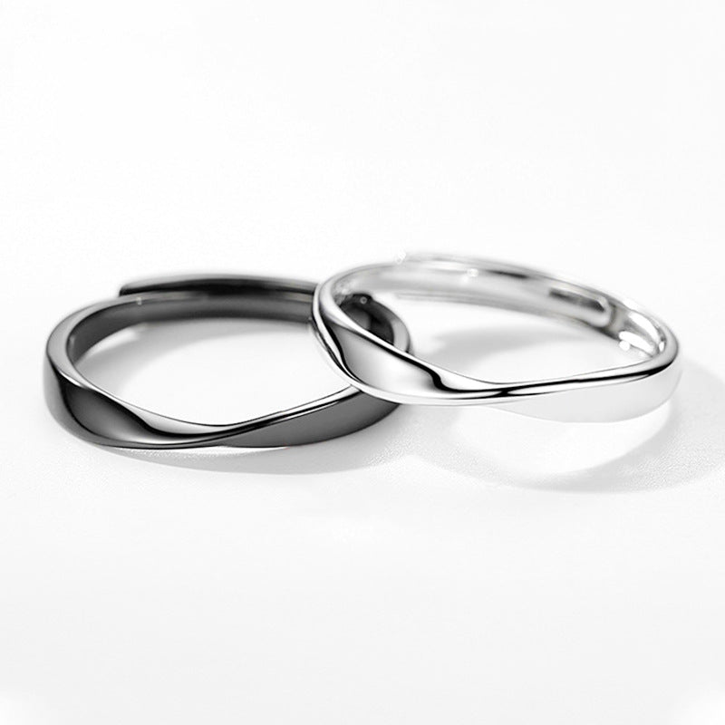 ペアリング 色の変化を楽しめる メビウスリング S925製【NSPR23】 指輪 Nicoiro Official Store ペアルック.