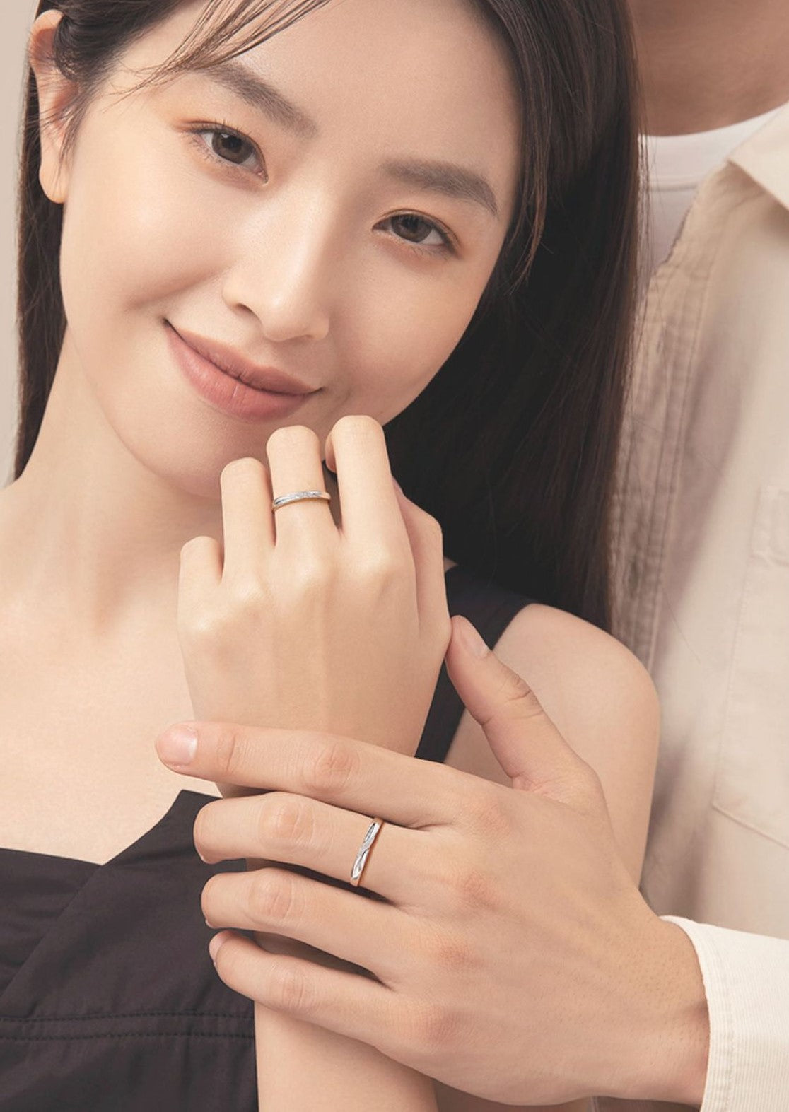 ペアリング メビウスデザイン スターダスト加工 S925製【NSPR71】 指輪 Nicoiro Official Store ペアルック.