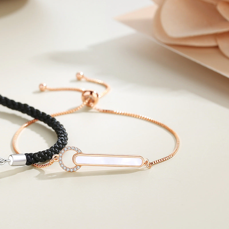 ペアブレスレット シンプル キュービックジルコニア S925製【NSPB6】 ブレスレット Nicoiro Official Store ペアルック.