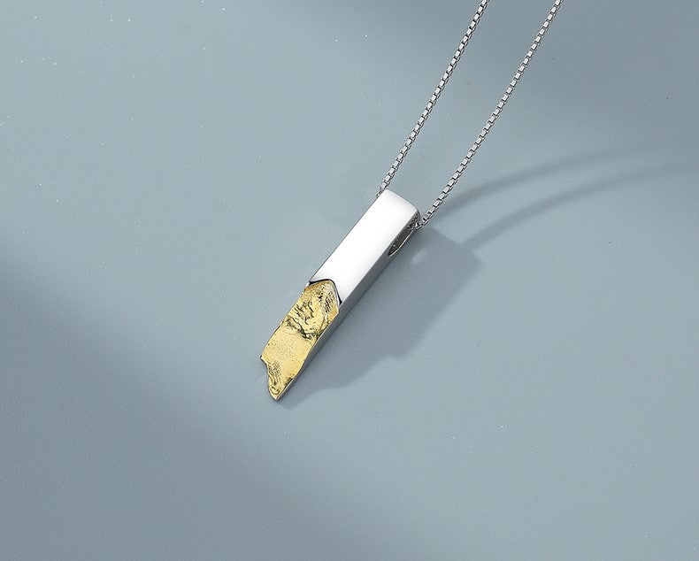 ペアネックレス スティック S925製【NSPN12】 ネックレス Nicoiro Official Store ペアルック.