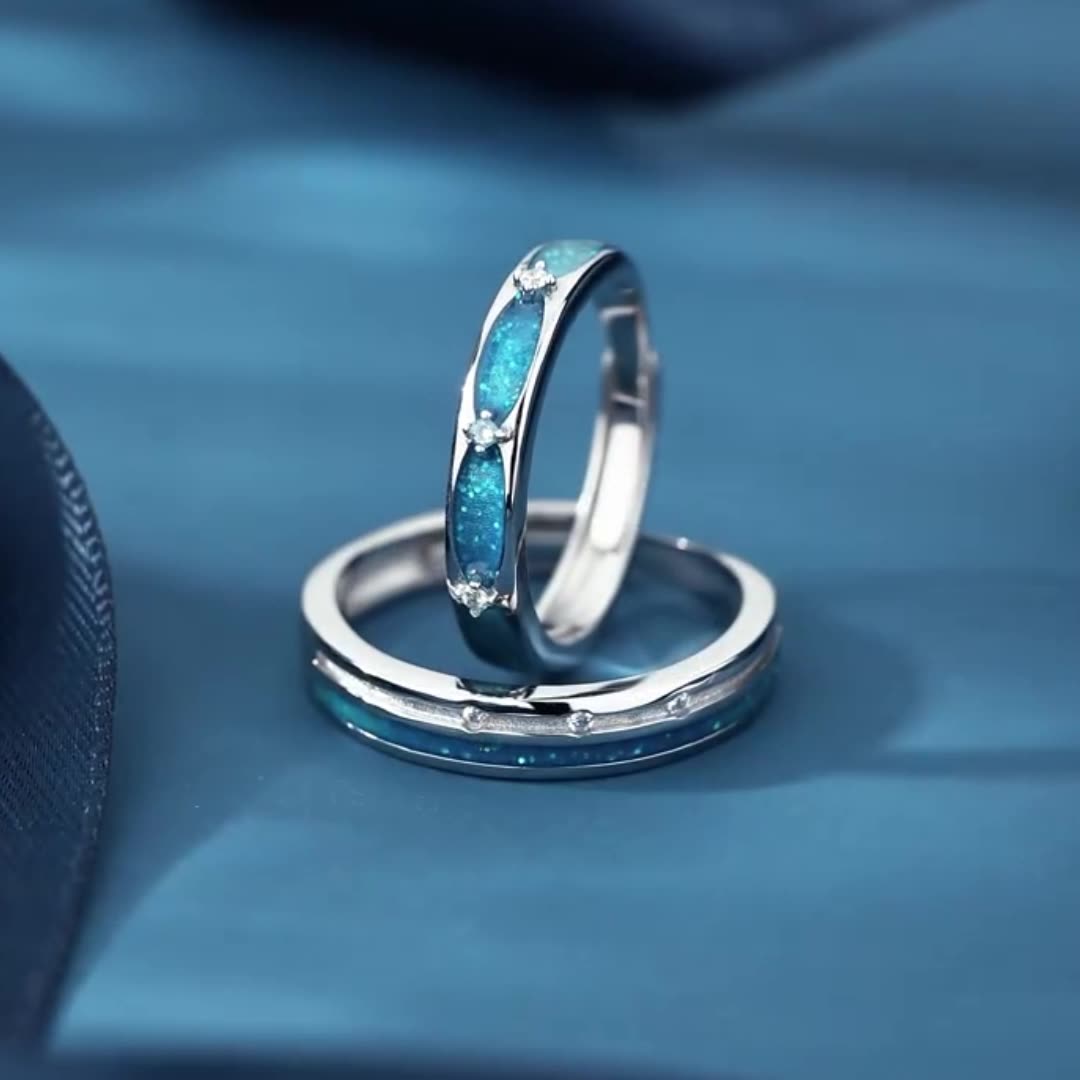 ペアリング 星空 S925製【NSPR78】 指輪 Nicoiro Official Store ペアルック.