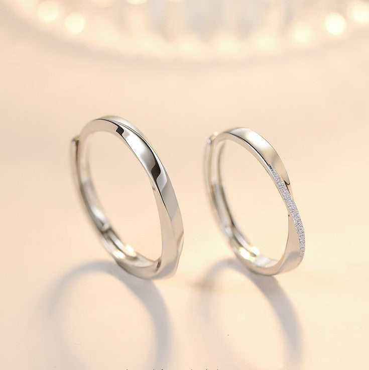 ペアリング メビウスデザイン シンプル S925製【NSPR72】 指輪 Nicoiro Official Store ペアルック.