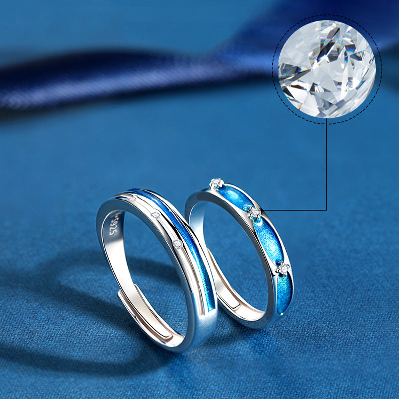 ペアリング 星空 S925製【NSPR78】 指輪 Nicoiro Official Store ペアルック.