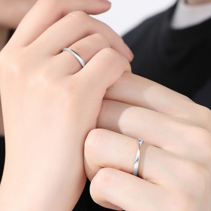 ペアリング ひねり メビウスリング S925製【NSPR74】 指輪 Nicoiro Official Store ペアルック.