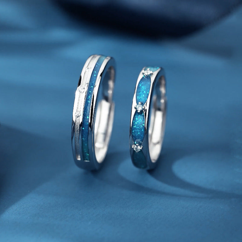 ペアリング 星空 S925製【NSPR78】 指輪 Nicoiro Official Store ペアルック.