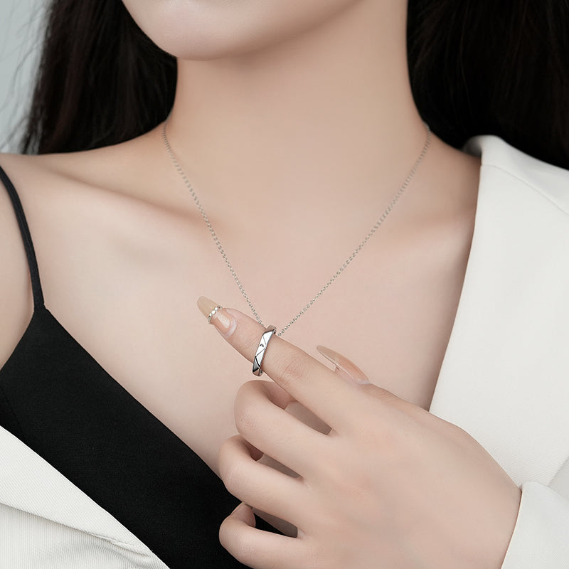 《 ペアリングをペアネックレスとしても楽しめる 》ネックレス チェーン【NSPC1】 チェーン Nicoiro Official Store ペアルック.