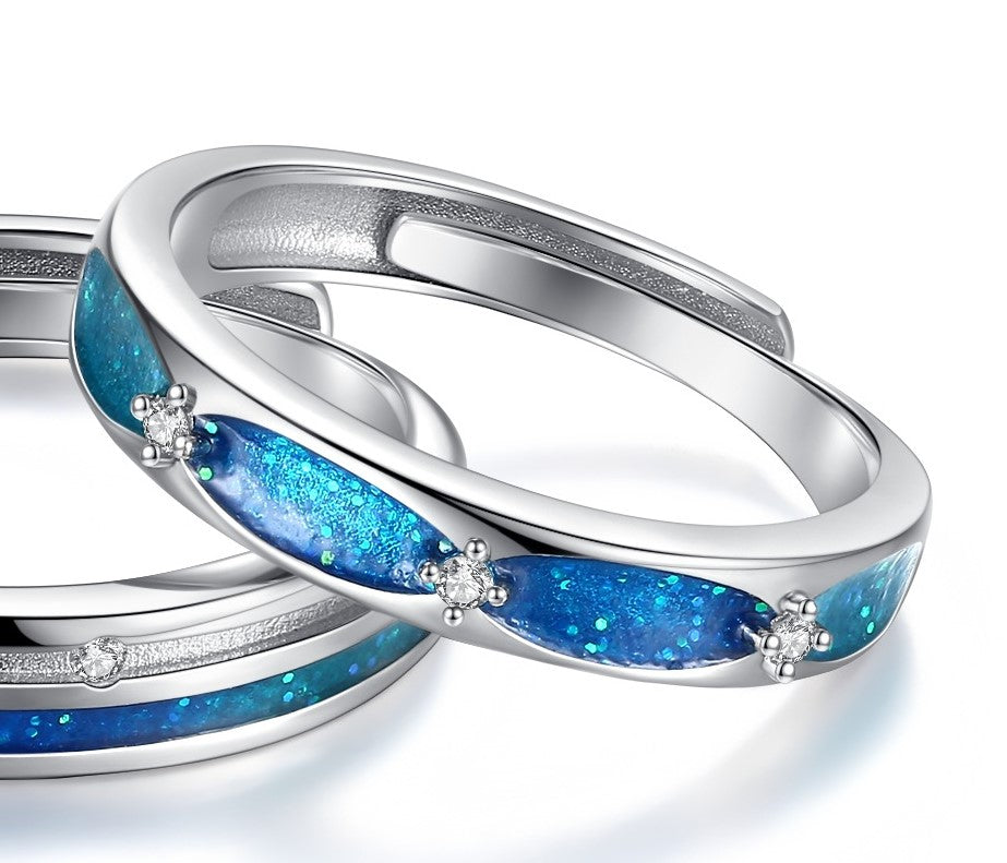 ペアリング 星空 S925製【NSPR78】 指輪 Nicoiro Official Store ペアルック.