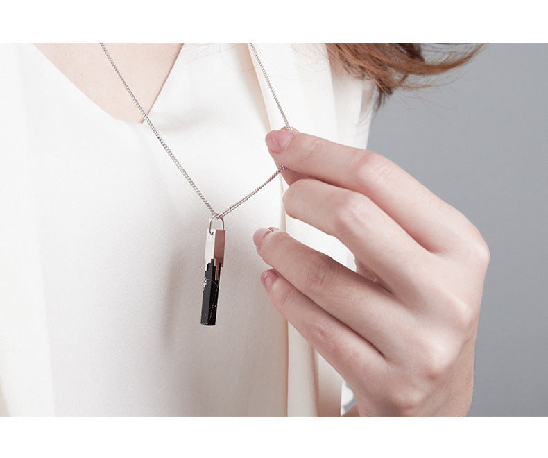 ペアネックレス スティック S925製【NSPN27】