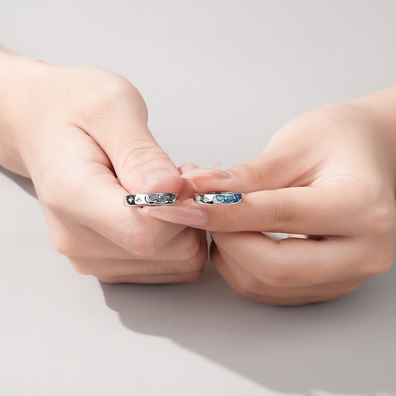 ペアリング 夜空 S925製【NSPR30】 指輪 Nicoiro Official Store ペアルック.