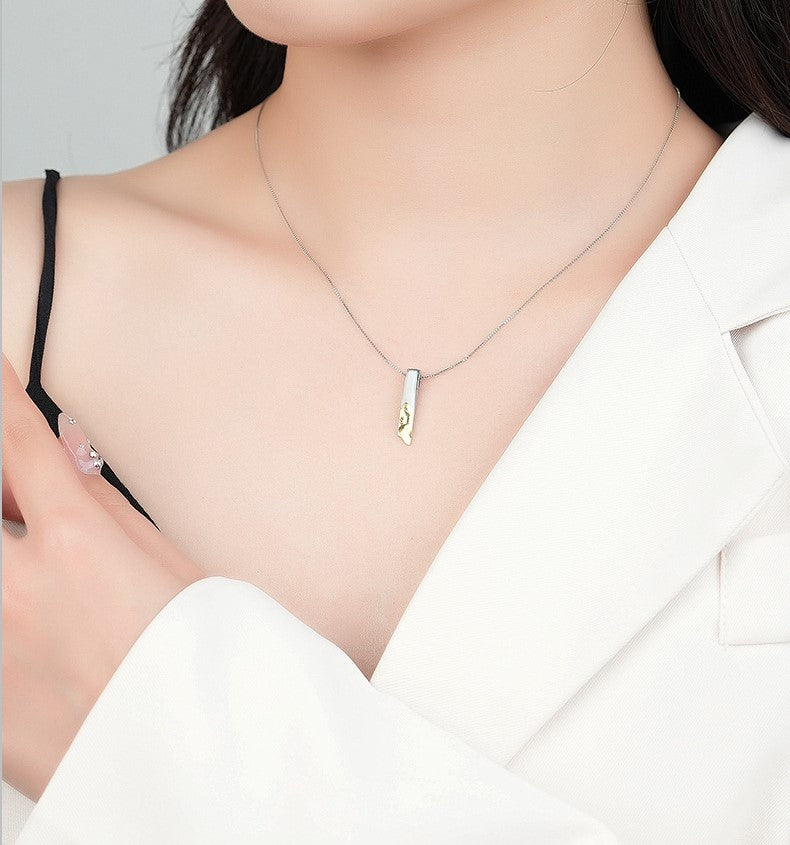 ペアネックレス スティック S925製【NSPN12】 ネックレス Nicoiro Official Store ペアルック.