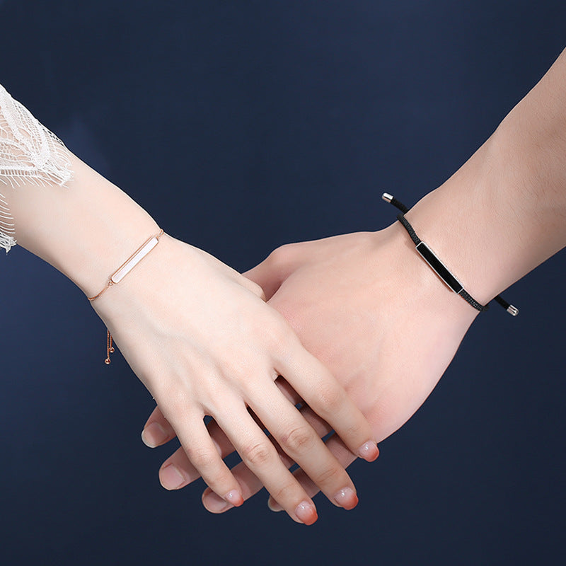 ペアブレスレット 韓国風 S925製【NSPB2】 ブレスレット Nicoiro Official Store ペアルック.