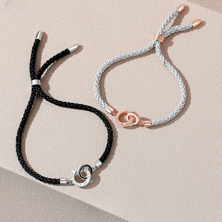 ペアブレスレット シンプル S925製【NSPB3】 ブレスレット Nicoiro Official Store ペアルック.