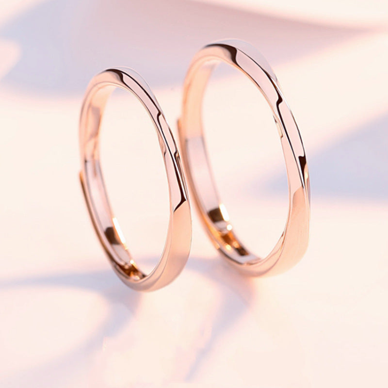 ペアリング ねじれ ピンクゴールド S925製 【NSPR52】 指輪 Nicoiro Official Store ペアルック.