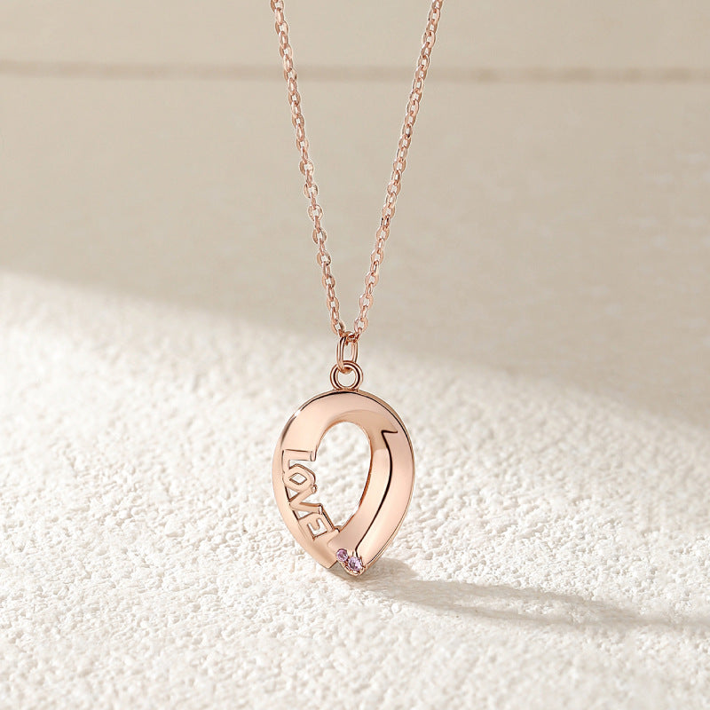 ペアネックレス LOVE S925製【NSPN25】 ネックレス Nicoiro Official Store ペアルック.