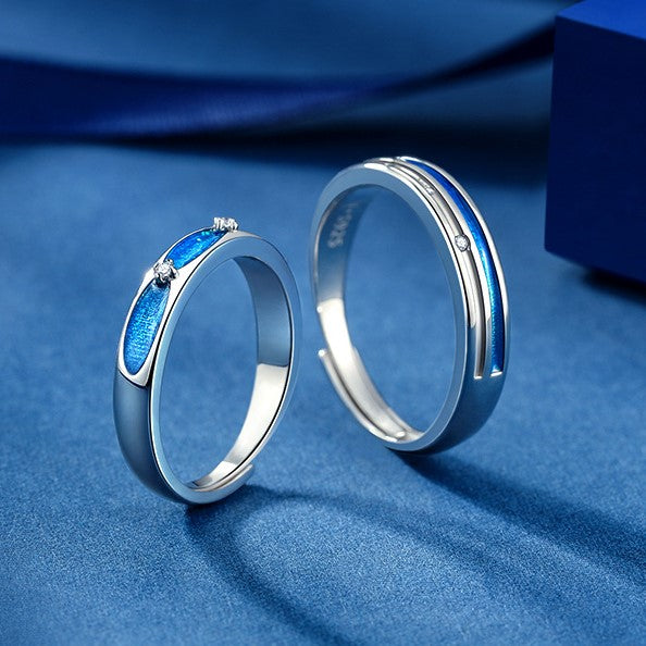 ペアリング 星空 S925製【NSPR78】 指輪 Nicoiro Official Store ペアルック.